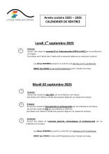 calendrier