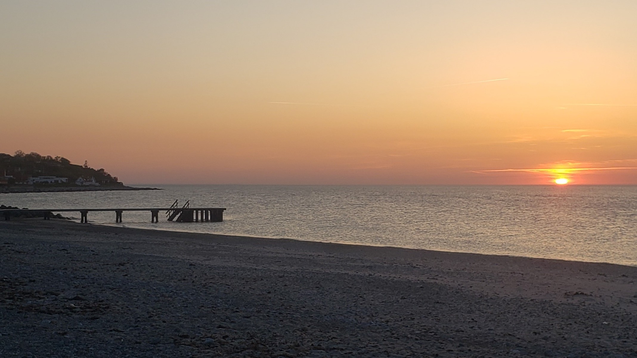 Fin du séjour : Coucher de soleil sur la Baltique